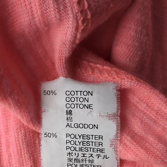 Gap Pink Cotton Slub Drop Waist T Shirt Sleeveless dress with pockets Medium - Picture 4 of 10